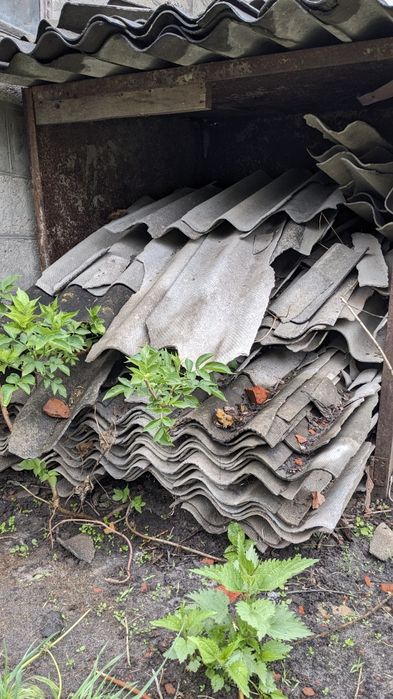 Битый шифер строй отходы