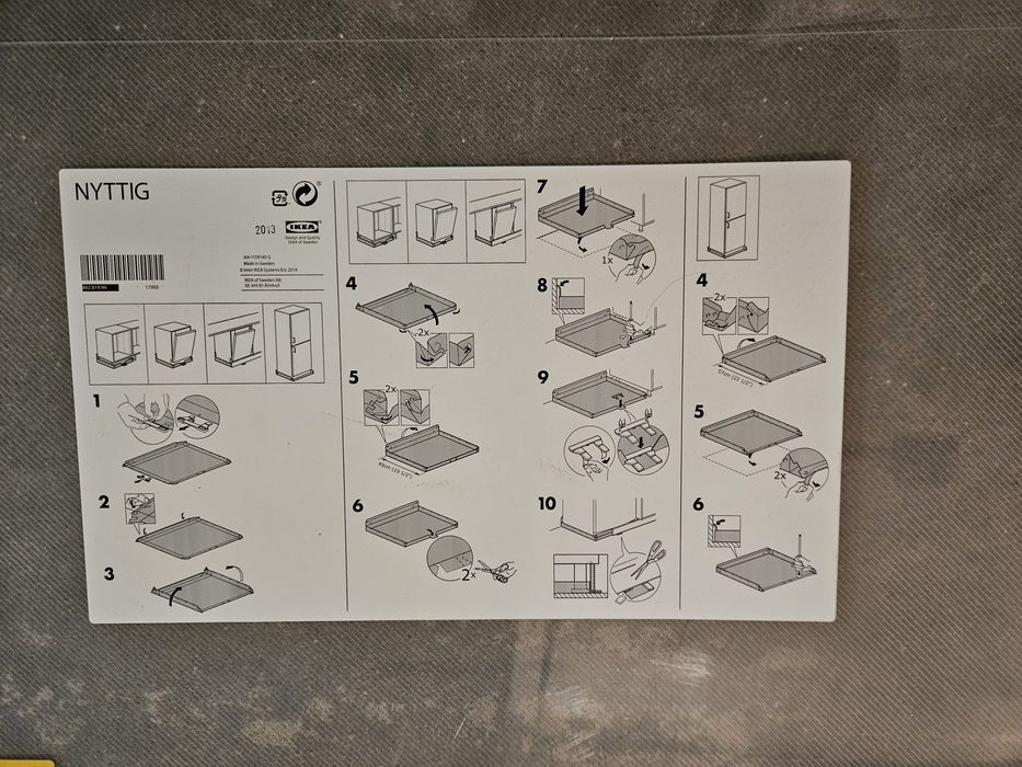 Ikea Nittyg ochraniacz podłogi pod lodówkę