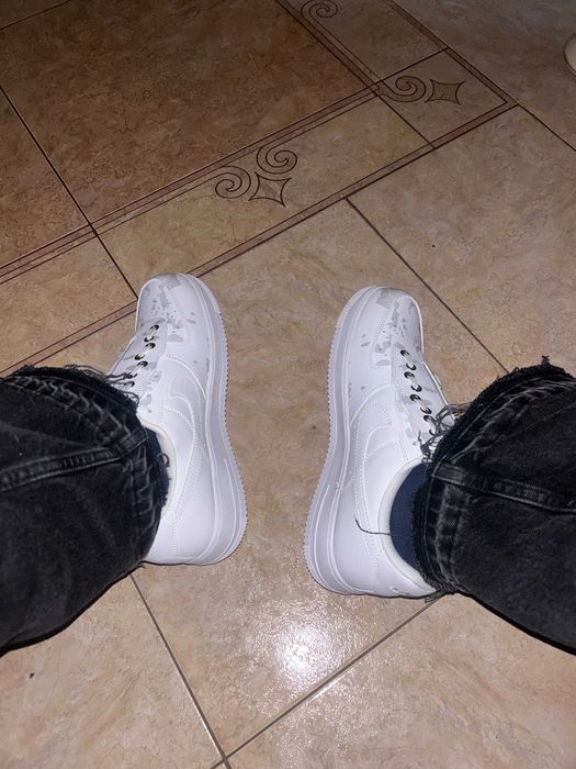 Кросівки нові білі шкіряні Nike air force 1 shroud (45 р.)