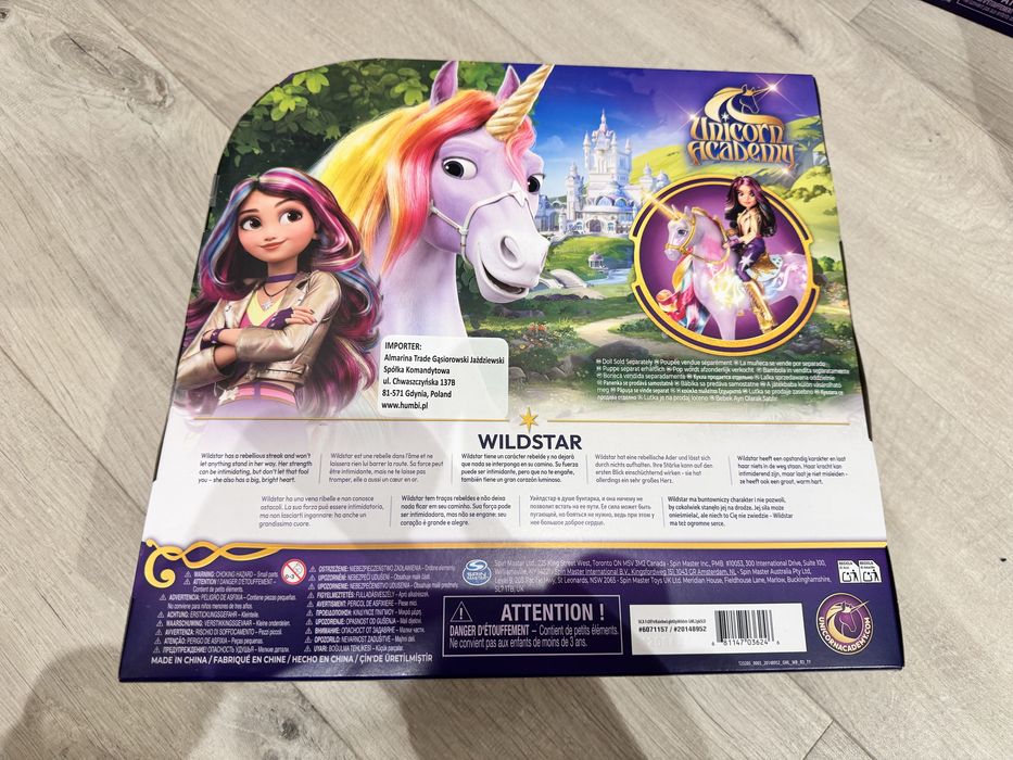 NOWY Akademia Jednorożców WILDSTAR  29 cm Unihorn Academy POZNAŃ