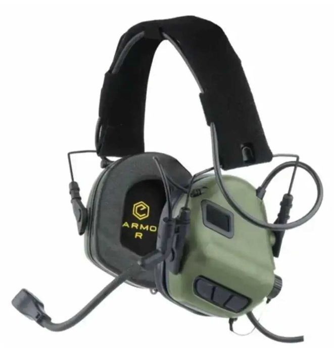 Каска балістична кевларова Fast NIJ IIIА навушники Earmor m32 plus