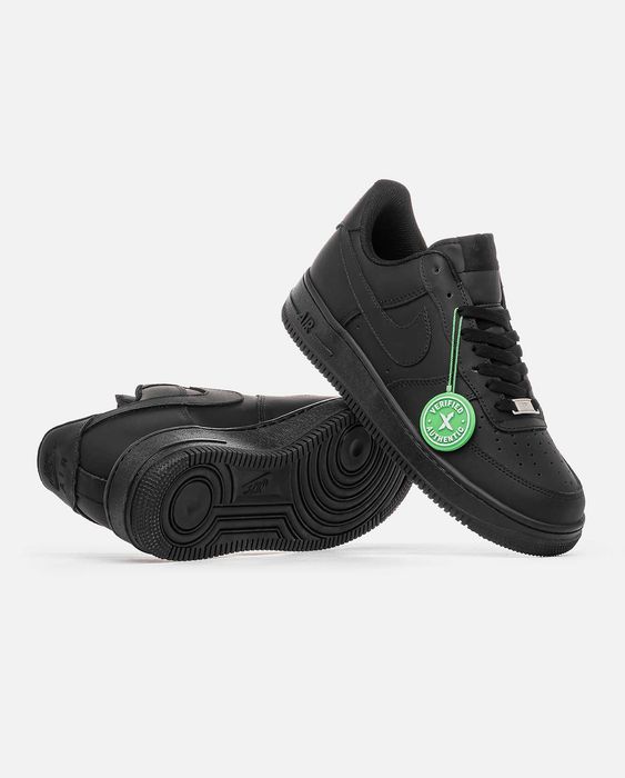 Женские кроссовки Nike Air Force 1 Black "1191" Размеры 36-40