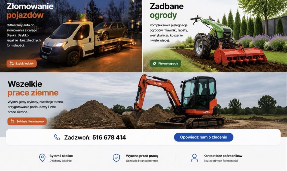 Usługi glebogryzarką separacyjną ,wertykulacja ,porządkowanie ogrodu