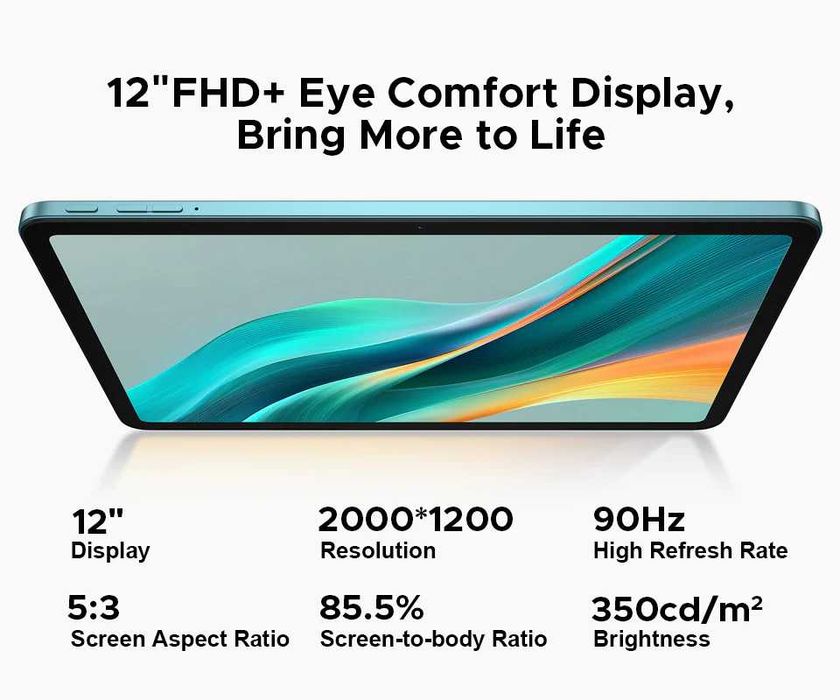 Tablet DOOGEE T36 12 cali 32 GB RAM 384 GB czarny Android 15 8800 mAh