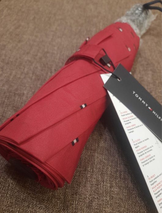 Парасолька, зонт Tommy Hilfiger красный, оригинал из USA