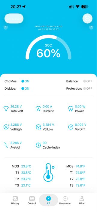 Jsdsolar 24v100ah (J24100) — Акумуляторна батарея LiFePO4 25.6 В 100 А·г з підтримкою Bluetooth BMS