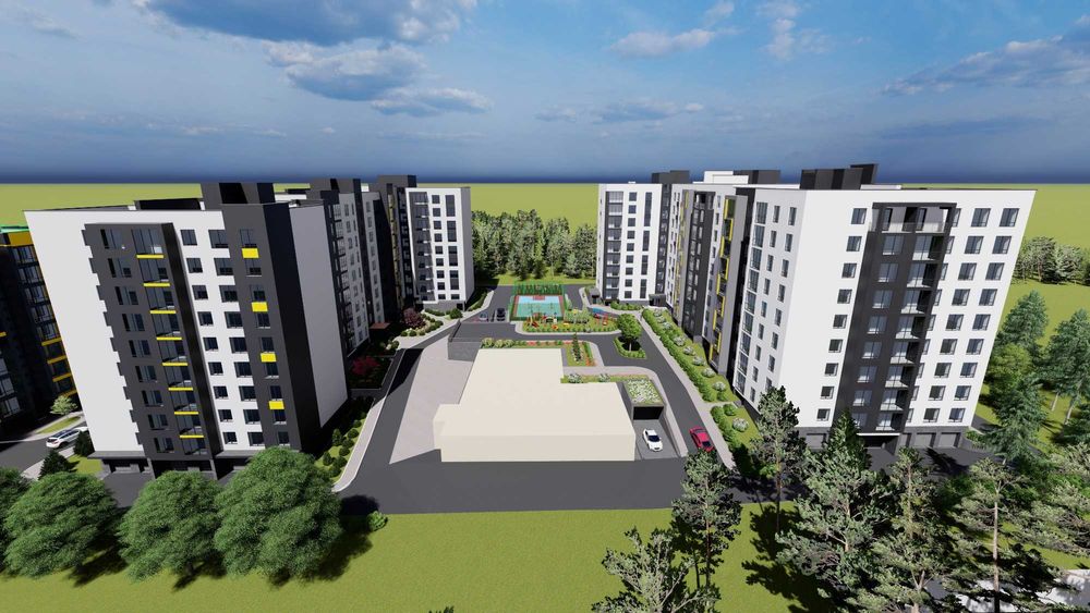 Продаж 2-кімнатної квартири в новобудові від забудовника , район Бам