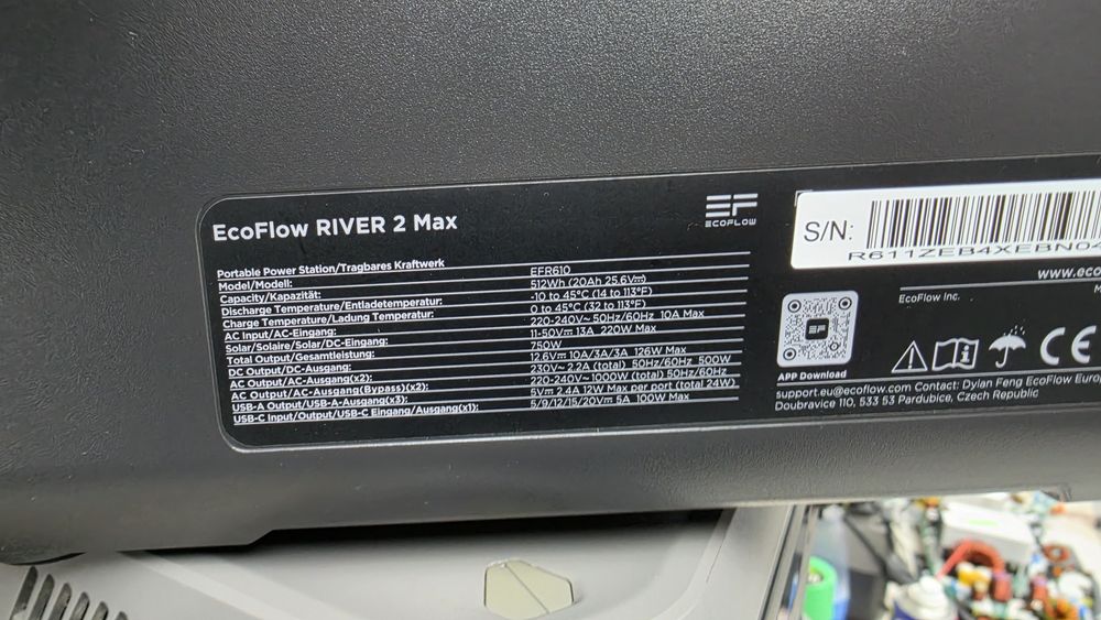ECOFLOW river 2 max. Lipo4, залізо-фосфат акб. 500w