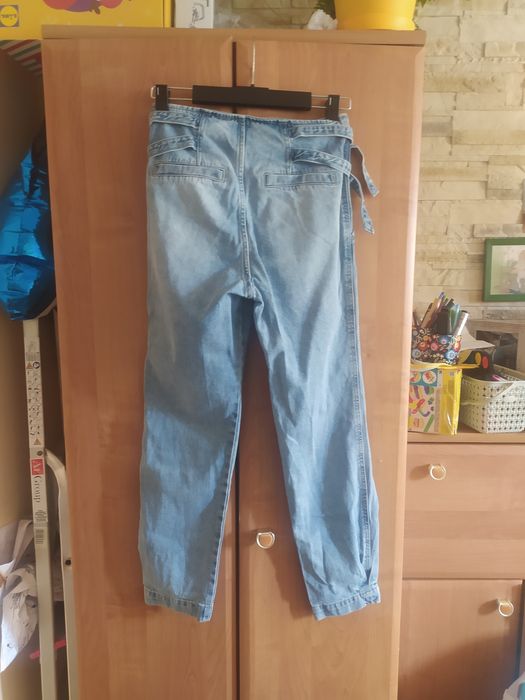 Spodnie jeansy dżinsowe 34 XS bawełniane do kostek Sinsay