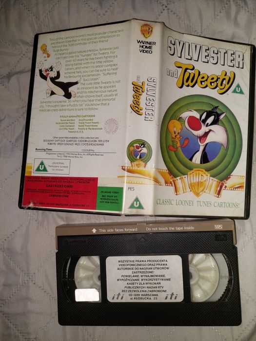 Kaseta vhs sylwester i twetty