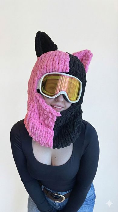 Kominiarka na kask, balaclava królik, żabka, korek, miś