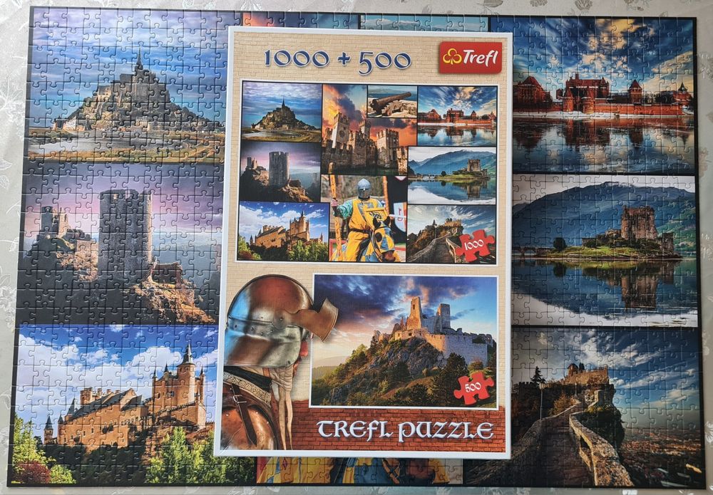 Puzzle Trefl 1500+500 Zamki-Ruiny zamku Czachtice