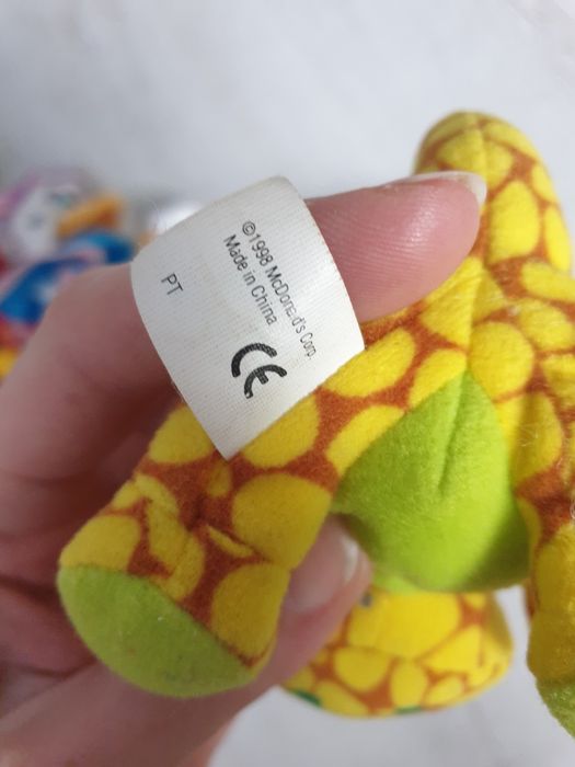 Mcdonalds zabawki pluszaki smerfy Disney prl pluszaki 1997 lata 90