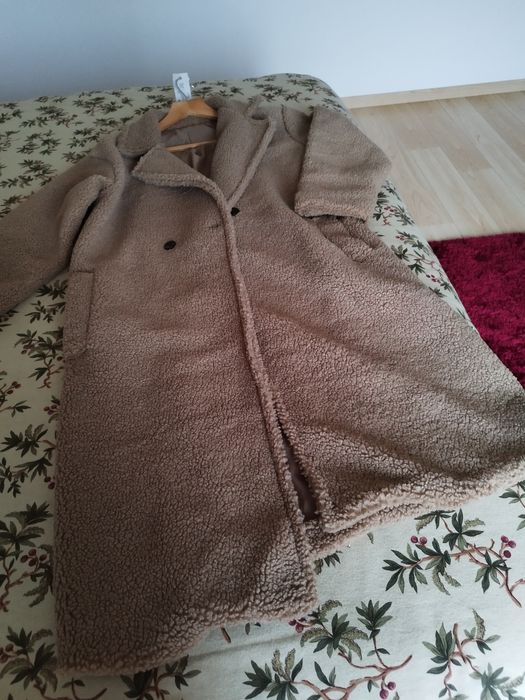 Casaco Teddy comprido