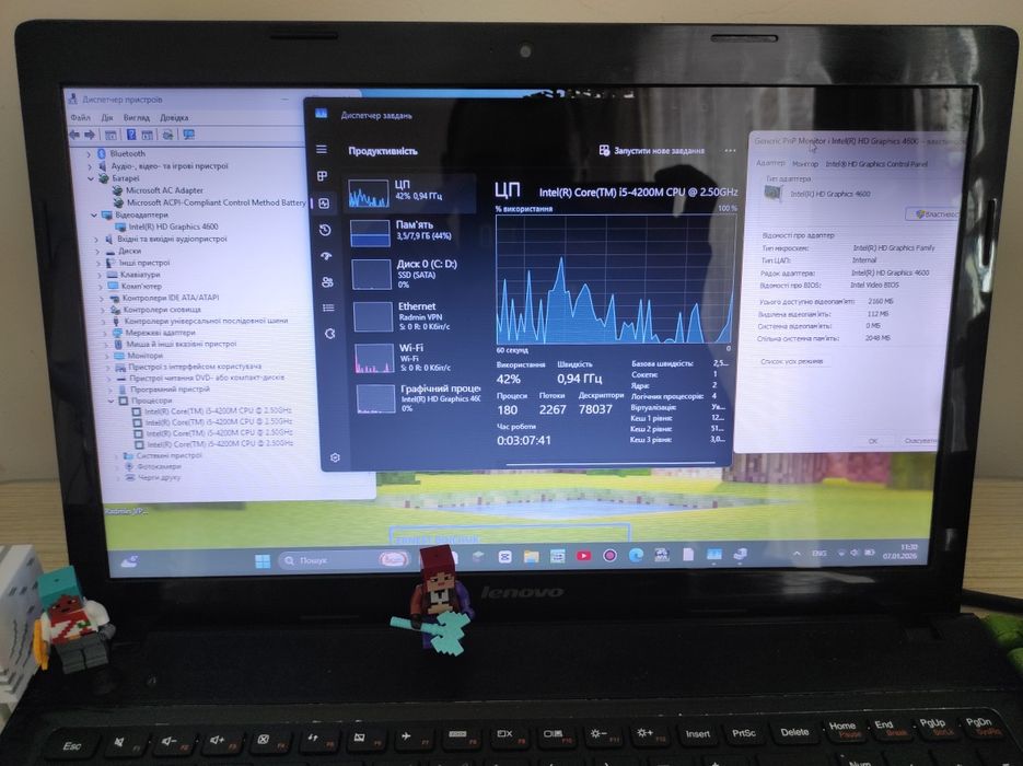 Ноутбук Lenovo G510 upgrade шустрий