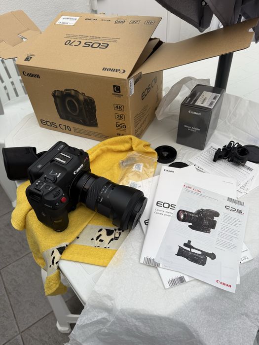 Canon C70 + Adaptador RF Para EF Novinha