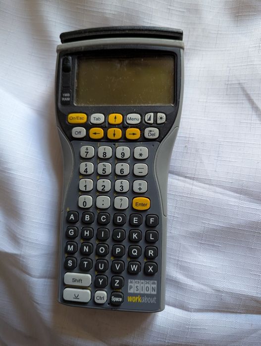 Palmtop stary komputer retro