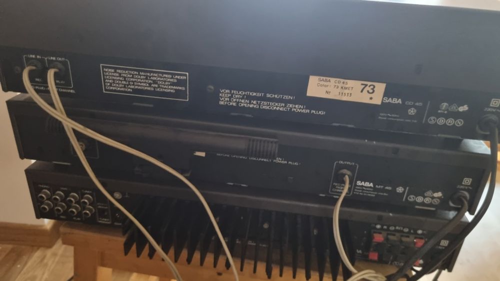 Wieża Saba wzmacniacz M 45 Deck CD 45 tuner MT 45