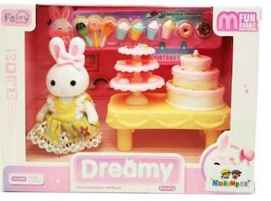 Zestaw Króliczek Bay Dreamy Przyjęcie Urodzinowe + Akcesoria