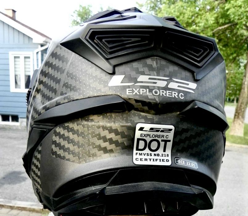 Capacete NOVO LS2 Explorer Carbon Focus Matt (35% DESCONTO) Tam XS