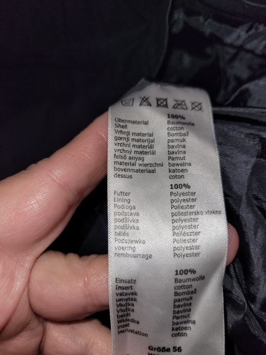 Fajny płaszcz czarny bawełna