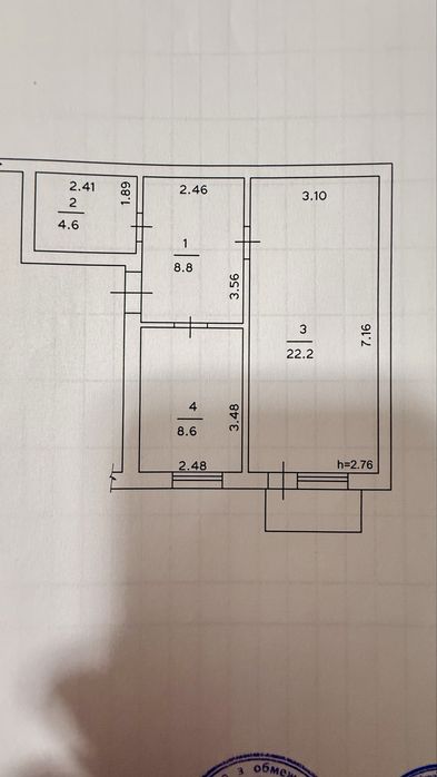 Продаж 1но кім кв 45м2,  м.,Обухів, інд. опалення