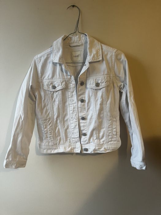 Biała kurtka jeansowa Next