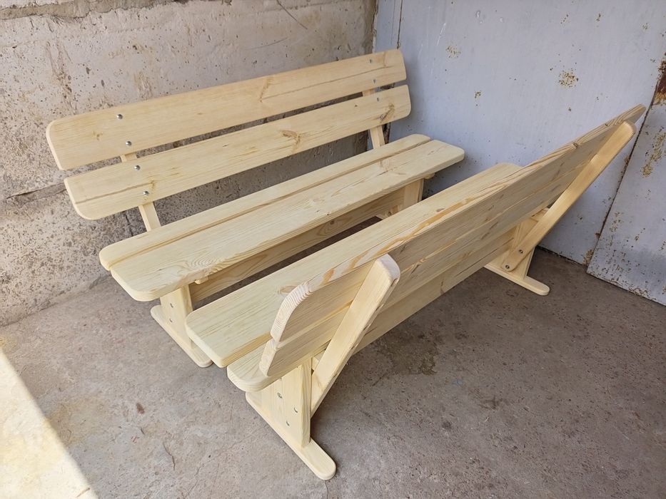 Деревянные лавочки, скамейки под заказ.