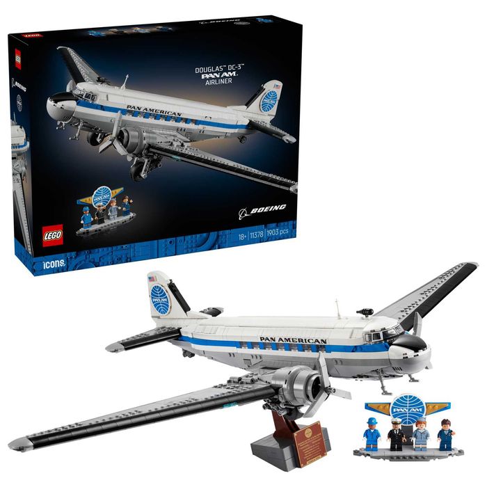LEGO 11378 ICONS - Samolot pasażerski Douglas™ DC-3™ PAN AM