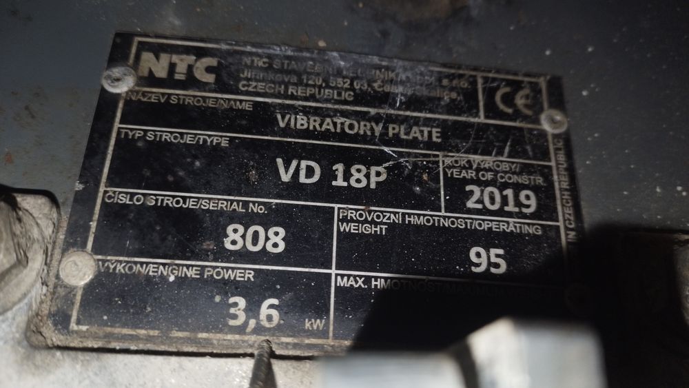 Zagęszczarka NTC VD18P Honda GX160 Wacker Neuson BPU2540A