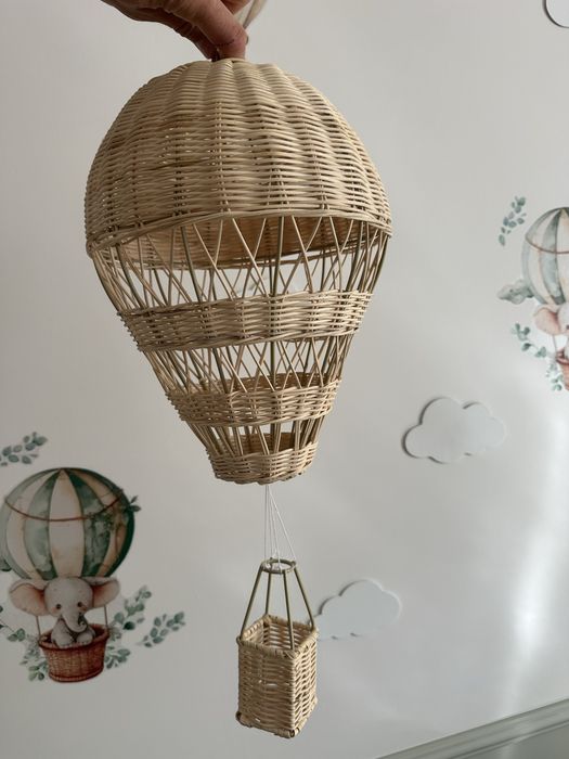 Balon wiklinowy dekoracja pokój dziecka do wystroju wnętrz
