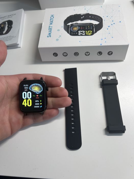 Smartwatch zegarek meski do mierzenia cukru glukozy laser, rozmowy HD!