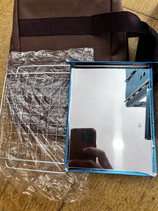 Fogão churrasco lenha dobrável portátil - NOVO