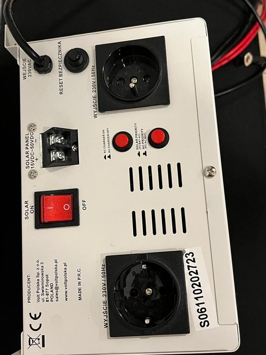 Przetwornica solarna UPS SINUSPRO 800S (12V/800W) VOLT POLSKA