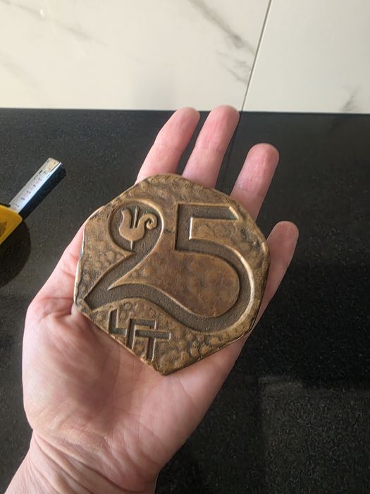 Odznaka medal 25 lat Cepelia 1974 mosiadz/ brąz