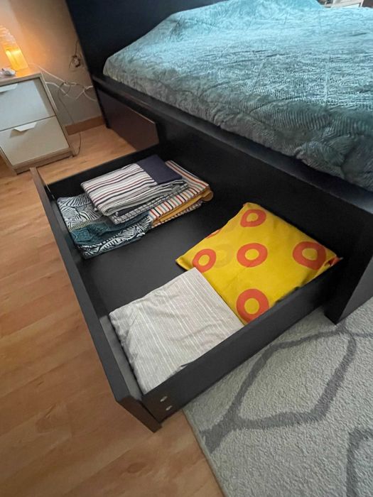 Conjunto de Quarto Completo – King Size + Cómoda + Mesinhas