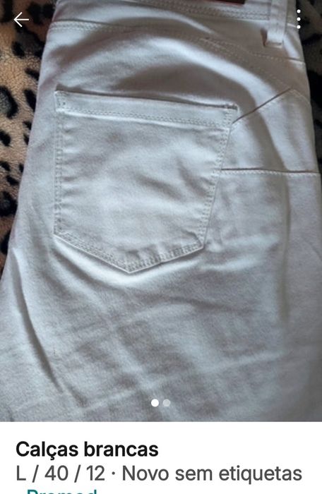 Calças brancas 40