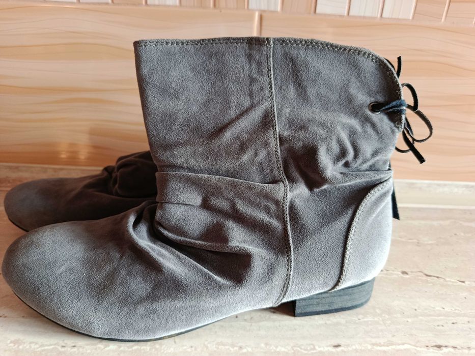 Nowe szare botki roz.40