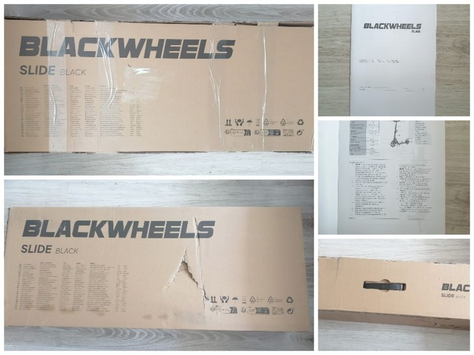 Hulajnoga black wheels jak nowa z pudełkiem i instrukcją