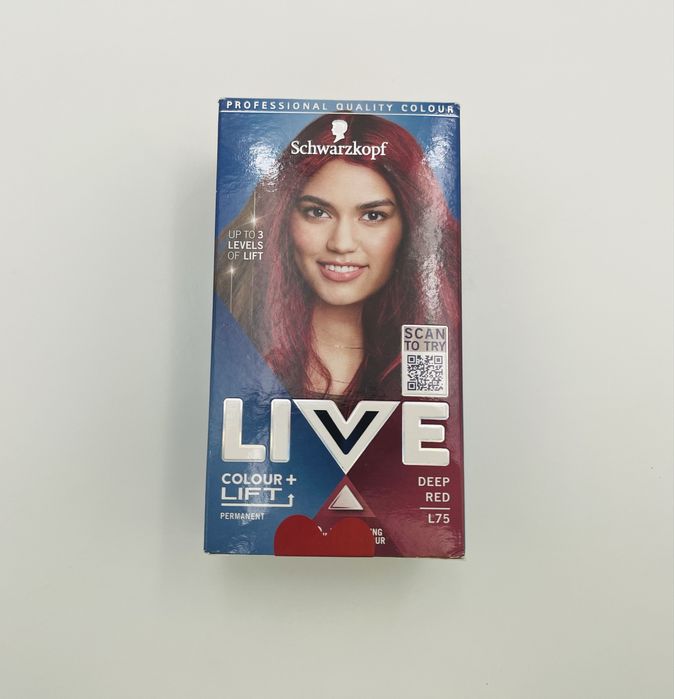 Фарба для волосся Schwarzkopf LIVE Colour + Lift L75 Deep Red (нова)