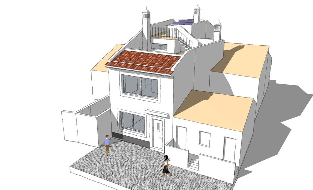 Ruína Com Projecto Aprovado Para Moradia T3 - Bensafrim