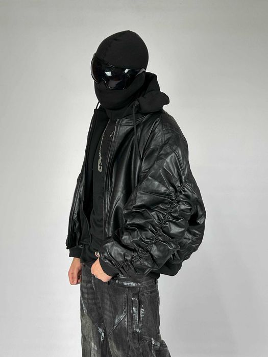 Бомбер двохшаровий MA-1 черный куртка чорна курточка opium black S M L