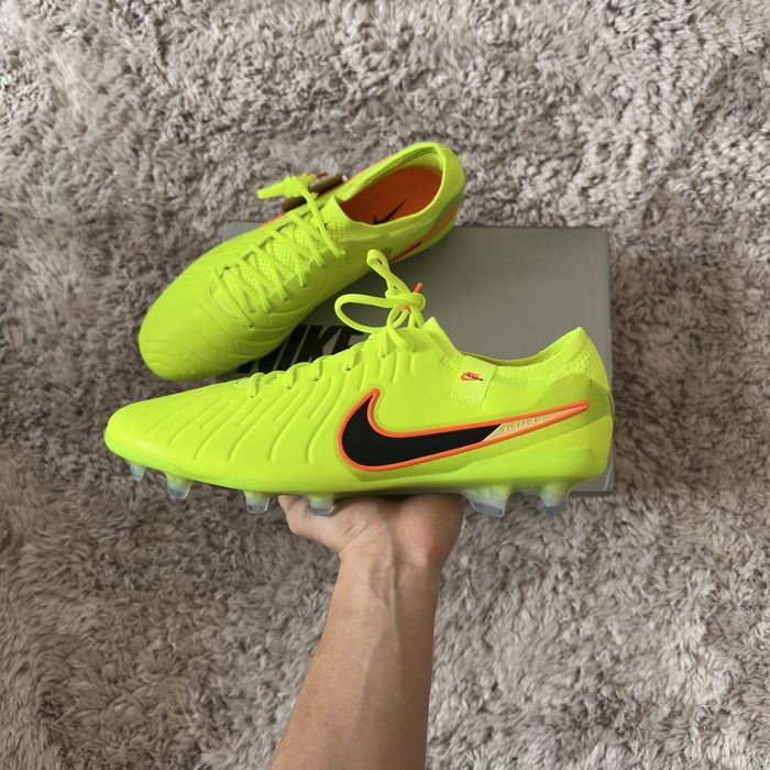 Chuteiras Nike Tiempo Legend 10 Elite FG Volt Black - NOVAS Tamanho 45