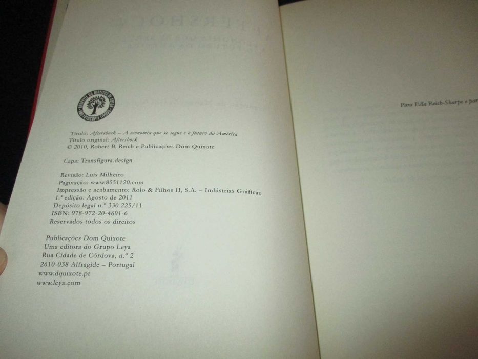 Livro After-Shock Robert B. Reich