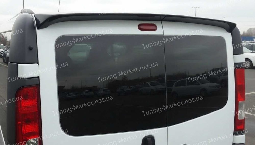 Спойлер на распашные двери Opel Vivaro, Renault Trafic, Nissan Primastar Козырек две двери Опель Виваро, Рено Трафик, Ниссан Примастар