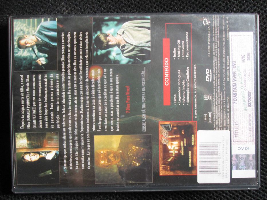 DVD 7 DIAS PARA VIVER, Nick Brimble, Renee Ackermann, Chris Barnes
