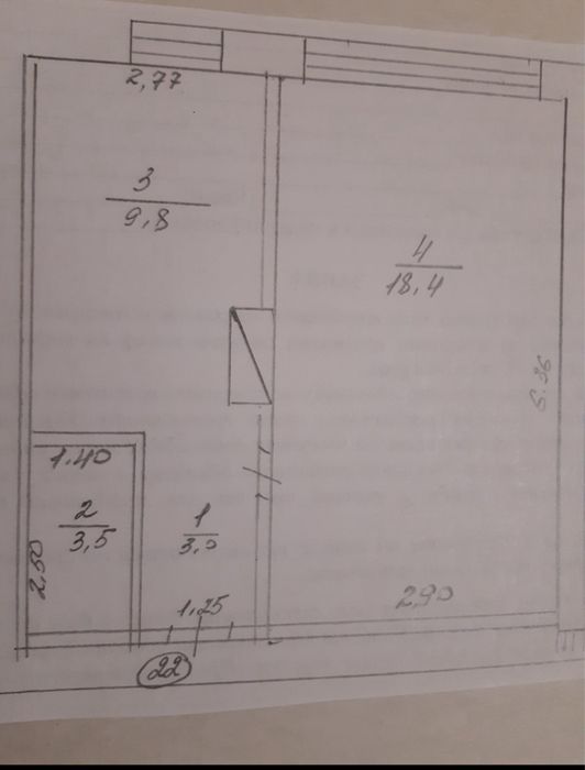 Продам бюджетну 1-кімнатну кв  в Брусилові YV