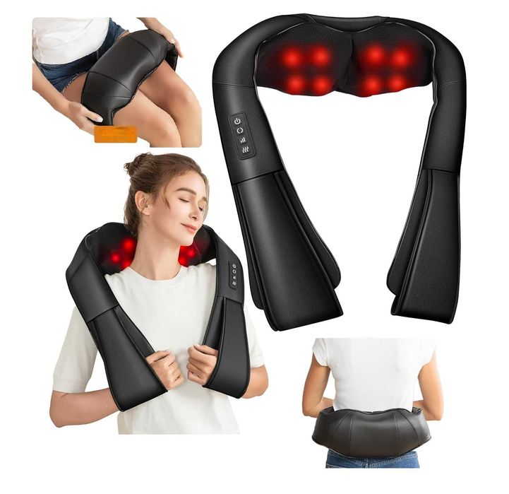 Masażer Shiatsu Karku Szyi i Pleców z Podgrzewaniem
