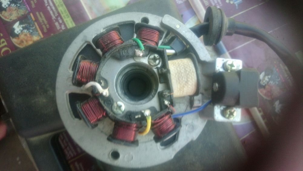 Статор магнето (генератора) Yamaha 3KJ (7 катушек разъем "мама/папа 3+