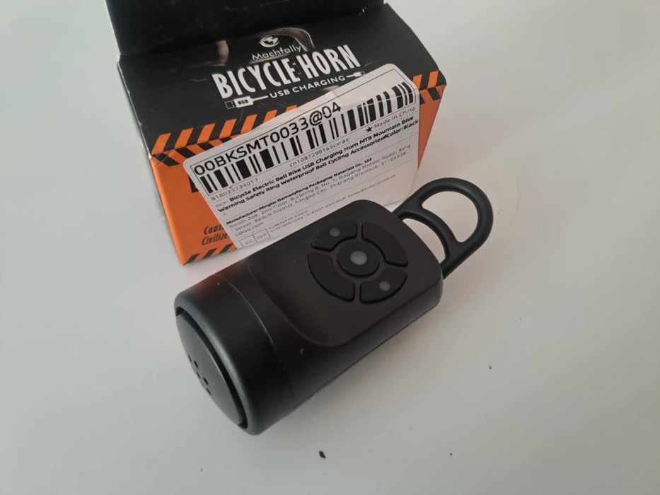 Elektroniczny dzwonek rowerowy z alarmem.